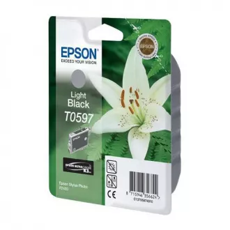 Epson T0597 (C13T05974010) - tusz, light black (jasny czarny)