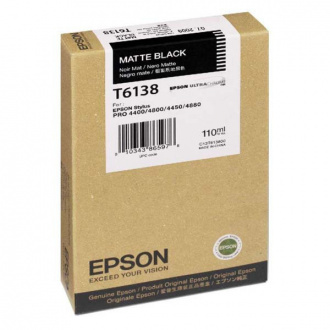 Epson T6138 (C13T613800) - tusz, matt black (czarny mat)