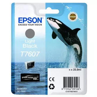 Epson T7607 (C13T76074010) - tusz, light black (jasny czarny)