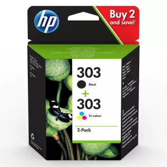 HP 303 (3YM92AE) - tusz, black + color (czarny + kolor) HP 303 (3YM92AE) - tusz, black + color (czarny + kolor)