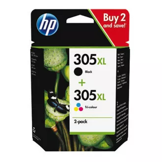 HP 305-XL (6ZA94AE) - tusz, black + color (czarny + kolor) HP 305-XL (6ZA94AE) - tusz, black + color (czarny + kolor)