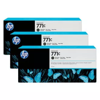 HP 771C (B6Y31A) - tusz, matt black (czarny mat) 3szt HP 771C (B6Y31A) - tusz, matt black (czarny mat) 3szt