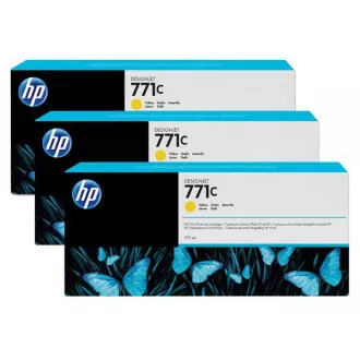 HP 771C (B6Y34A) - tusz, yellow (żółty) 3szt HP 771C (B6Y34A) - tusz, yellow (żółty) 3szt