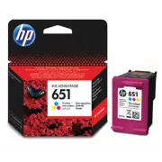 HP 651 (C2P11AE#BHK) - tusz, color (kolor)
