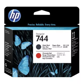 HP 744 (F9J88A) - głowica drukująca, matt black (czarny mat)