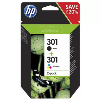 HP 301 (N9J72AE#301) - tusz, black + color (czarny + kolor)