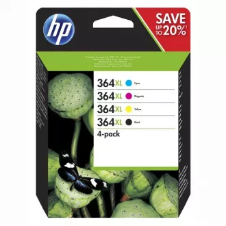 HP 364-XL (N9J74AE#301) - tusz, black + color (czarny + kolor)