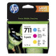 HP 711 (P2V32A) - tusz, color (kolor)