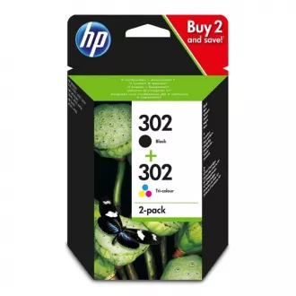 HP 302 (X4D37AE) - tusz, black + color (czarny + kolor) HP 302 (X4D37AE) - tusz, black + color (czarny + kolor)