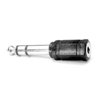 Redukcja audio, Jack (6,3 mm) męski - Jack (3,5 mm) żeński, stereo, czarny, logo