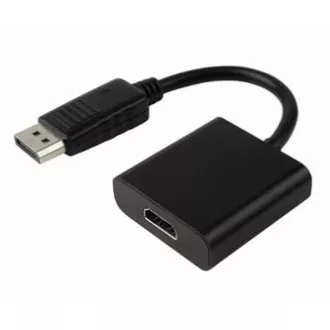 Redukcja sygnału wideo, DisplayPort męski - HDMI żeński, HDMI 1.3 - Standard, czarny, blister z logo, WYPRZEDAŻ Redukcja sygnału wideo, DisplayPort męski - HDMI żeński, HDMI 1.3 - Standard, czarny, blister z logo, WYPRZEDAŻ