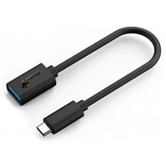 Reduktor USB (3.0), USB C męski - USB A żeński, czarny, Genius USB 3.0, do 5 Gb/s