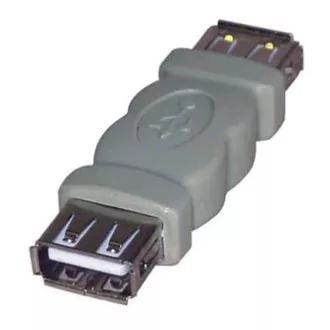 Złącze USB, (2.0), USB A żeńskie - USB A żeńskie, szare, 5891, WYPRZEDAŻ