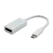 Konwerter USB/wideo, tryb DP Alt, USB C męski - DisplayPort żeński, biały, 4K2K@30Hz 65507
