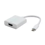 Konwerter USB/wideo, tryb DP Alt, USB C męski - HDMI żeński, biały, plastikowa torba 4K2K@30Hz