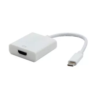 Konwerter USB/wideo, tryb DP Alt, USB C męski - HDMI żeński, biały, plastikowa torba 4K2K@30Hz