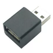 Reduktor USB (2.0), USB A męski - USB A żeński, czarny, reduktor ładowania iPada 33760