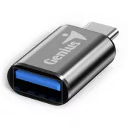 Reduktor USB (3.0), USB C męski - USB A żeński, czarny, Genius USB 3.0, do 5 Gb/s