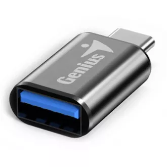 Reduktor USB (3.0), USB C męski - USB A żeński, czarny, Genius USB 3.0, do 5 Gb/s