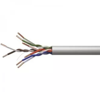 Kabel sieciowy LAN UTP patchcord, Cat.5e, RJ45 męski - RJ45 męski, 1 m, nieekranowany, CCA, szary, ekonomiczny Kabel sieciowy LAN UTP patchcord, Cat.5e, RJ45 męski - RJ45 męski, 1 m, nieekranowany, CCA, szary, ekonomiczny