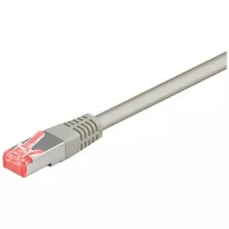 Kabel LAN S/FTP patchcord, kat. 6, RJ45 męski - RJ45 męski, 5 m, ekranowany, LSOH, szary, ekonomiczny
