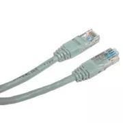 Kabel LAN UTP patchcord, Cat.6, RJ45 męski - RJ45 męski, 5 m, nieekranowany, szary, ekonomiczny