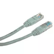 Kabel LAN UTP patchcord krosowy, Cat.6, RJ45 męski - RJ45 męski, 5 m, nieekranowany, krosowy, szary, do podłączenia 2 komputerów, econo