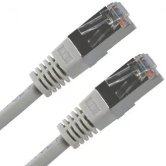 Kabel LAN FTP patchcord, kat. 5e, RJ45 męski - RJ45 męski, 7 m, ekranowany, szary, ekonomiczny