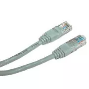 Kabel LAN UTP patchcord, Cat.5e, RJ45 męski - RJ45 męski, 10 m, nieekranowany, szary, blister z logo