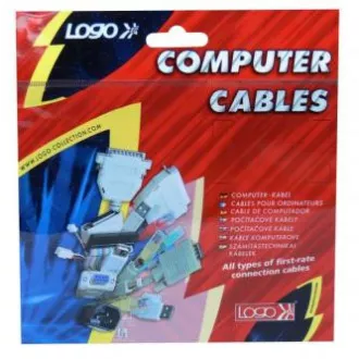 Kabel LAN UTP patchcord, Cat.5e, RJ45 męski - RJ45 męski, 10 m, nieekranowany, szary, blister z logo