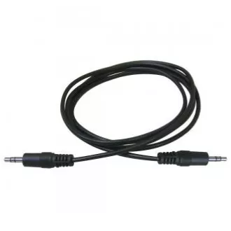 Kabel audio Jack (3,5 mm) męski - Jack (3,5 mm) męski, 1,5 m, czarny