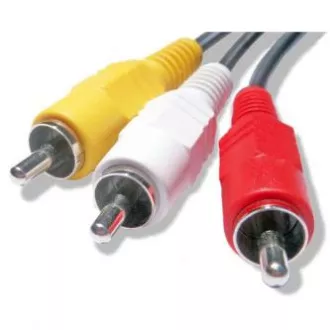 Kabel wideo 3x CINCH męski - 3x CINCH męski, 2 m, czarny Kabel wideo 3x CINCH męski - 3x CINCH męski, 2 m, czarny