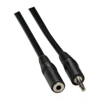 Przedłużacz kabla audio Jack (3,5 mm) męski - Jack (3,5 mm) żeński, 3 m, czarny