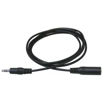 Przedłużacz kabla audio Jack (3,5 mm) męski - Jack (3,5 mm) żeński, 3 m, czarny, blister z logo Przedłużacz kabla audio Jack (3,5 mm) męski - Jack (3,5 mm) żeński, 3 m, czarny, blister z logo