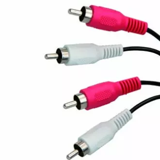 Kabel audio 2x CINCH męski - 2x CINCH męski, 5m, czarny