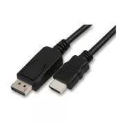 Kabel wideo DisplayPort (wtyk) – HDMI (wtyk), 5 m, czarny, WYPRZEDAŻ