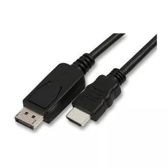 Kabel wideo DisplayPort męski - HDMI męski, 5m, czarny