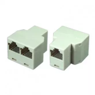 Gniazdo RJ45, białe, żeńskie Gniazdo RJ45, białe, żeńskie