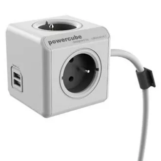 Przedłużacz sieciowy 230 V, wtyczka CEE7 – POWERCUBE, 1,5 m, EXTENDED USB, szary, POWERCUBE, 4 gniazda, PD 20 W A C Przedłużacz sieciowy 230 V, wtyczka CEE7 – POWERCUBE, 1,5 m, EXTENDED USB, szary, POWERCUBE, 4 gniazda, PD 20 W A C