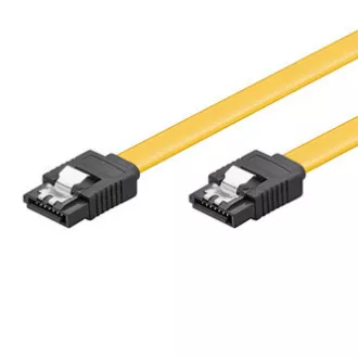 Kabel danych dysku twardego, SATA męski - SATA męski, 0,5 m, 6 Gb/s, żółty, opakowanie blistrowe z logo, WYPRZEDAŻ Kabel danych dysku twardego, SATA męski - SATA męski, 0,5 m, 6 Gb/s, żółty, opakowanie blistrowe z logo, WYPRZEDAŻ