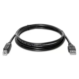 Kabel USB z logo (2.0), USB A męski - USB B męski, 1,8 m