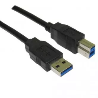 Kabel USB (3.0), USB A męski - USB3.0 B męski, 1,8 m, czarny Kabel USB (3.0), USB A męski - USB3.0 B męski, 1,8 m, czarny