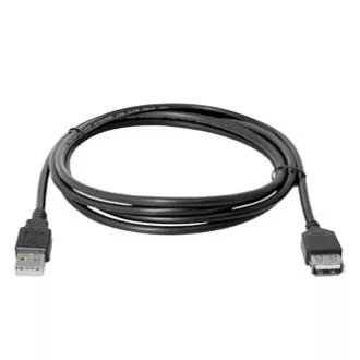 Przedłużacz USB (2.0), USB A męski - USB A żeński, 1,8 m, czarny