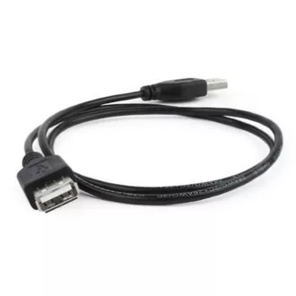 Przedłużacz USB (2.0), USB A męski - USB A żeński, 1,8 m, czarny