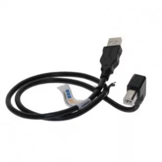 Kabel USB (2.0), USB A męski - USB B męski, 2 m, 90°, czarny Kabel USB (2.0), USB A męski - USB B męski, 2 m, 90°, czarny