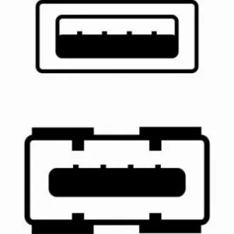 Kabel przedłużający USB Logo (2.0), USB A męski - USB A żeński, 3 m, czarny, blister