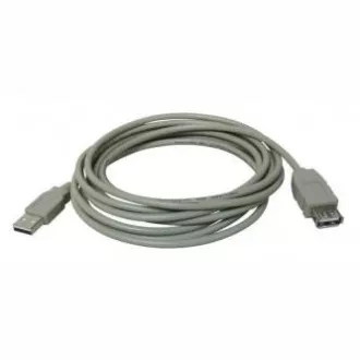 Przedłużacz USB Logo (2.0), USB A męski - USB A żeński, 5m, szary, WYPRZEDAŻ