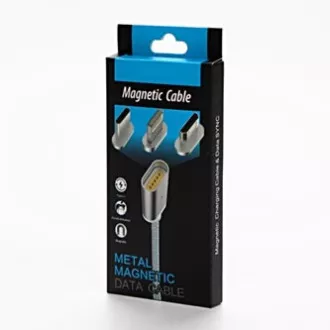 Kabel USB ze złączami (2.0), USB A męskie - microUSB męskie Apple Lightning męskie USB C męskie, 1 m, okrągły, w oplocie, srebrny, Kabel USB ze złączami (2.0), USB A męskie - microUSB męskie Apple Lightning męskie USB C męskie, 1 m, okrągły, w oplocie, srebrny,