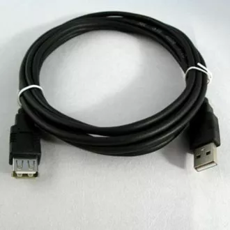 Przedłużacz USB Logo Economy (2.0), USB A męski - USB A żeński, 1,8 m, czarny