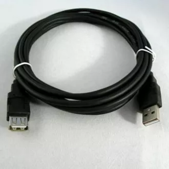 Przedłużacz USB Logo Economy (2.0), USB A męski - USB A żeński, 3 m, czarny